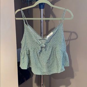 Pink lily boutique polka dot tank